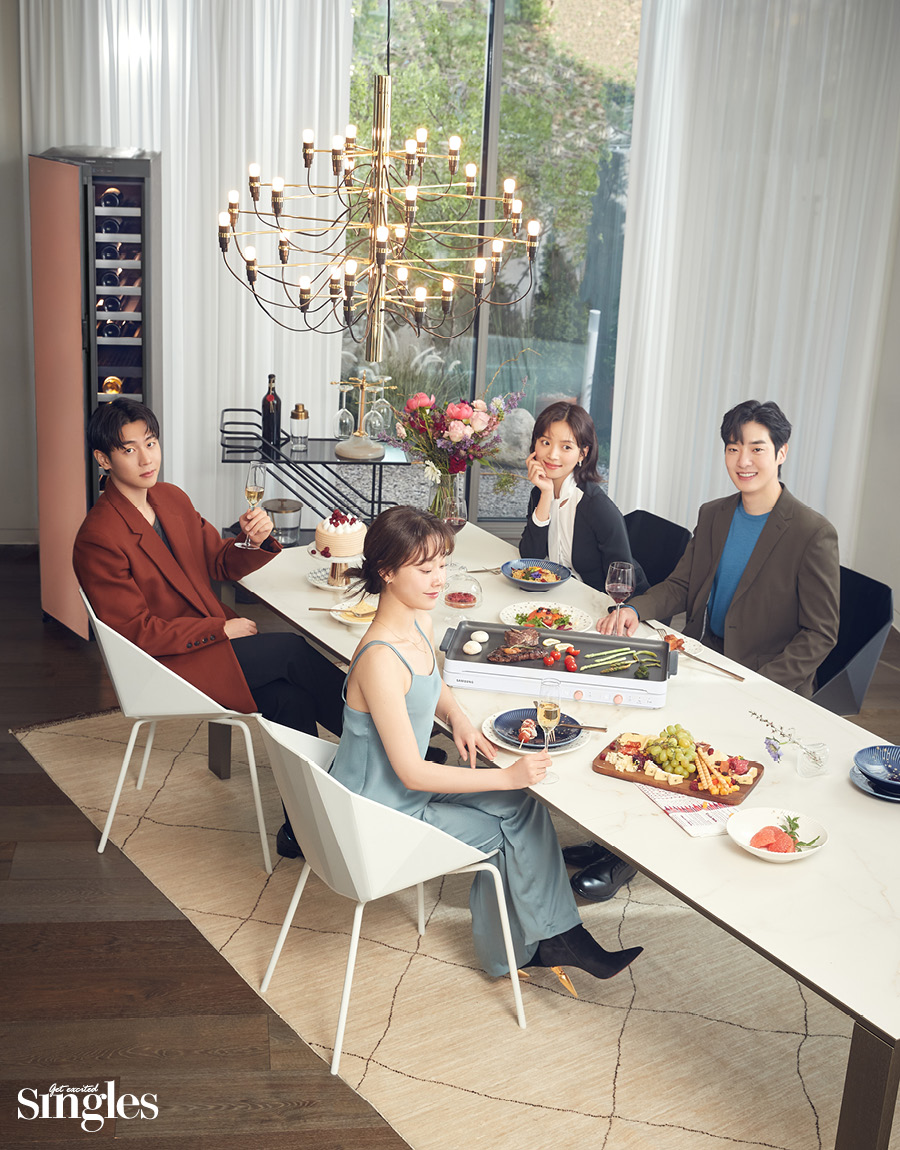 하트시그널 출연진이 삼성전자 비스포크 가전과 함께한 싱글즈 화보